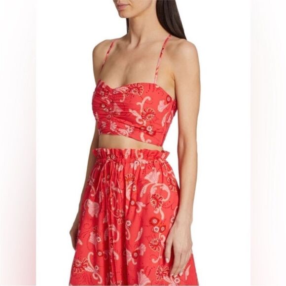 A.L.C NWT Arit Floral Cotton crop top in Calla Multi Size 2 MRSP $295 - Picture 5 of 8